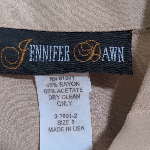 Vintage Jenifer Dawn two piece crop jacket and dress set size S - Picture 5 of 5